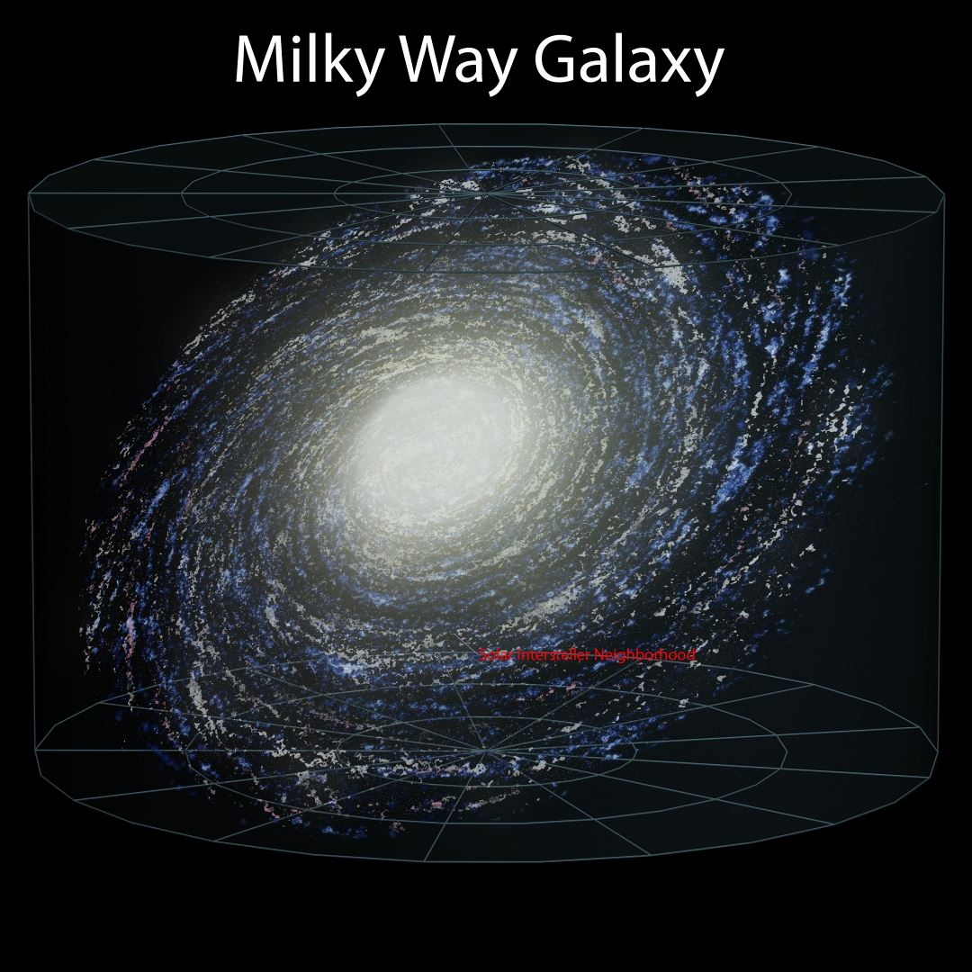 Large detailed map of the Milky Way