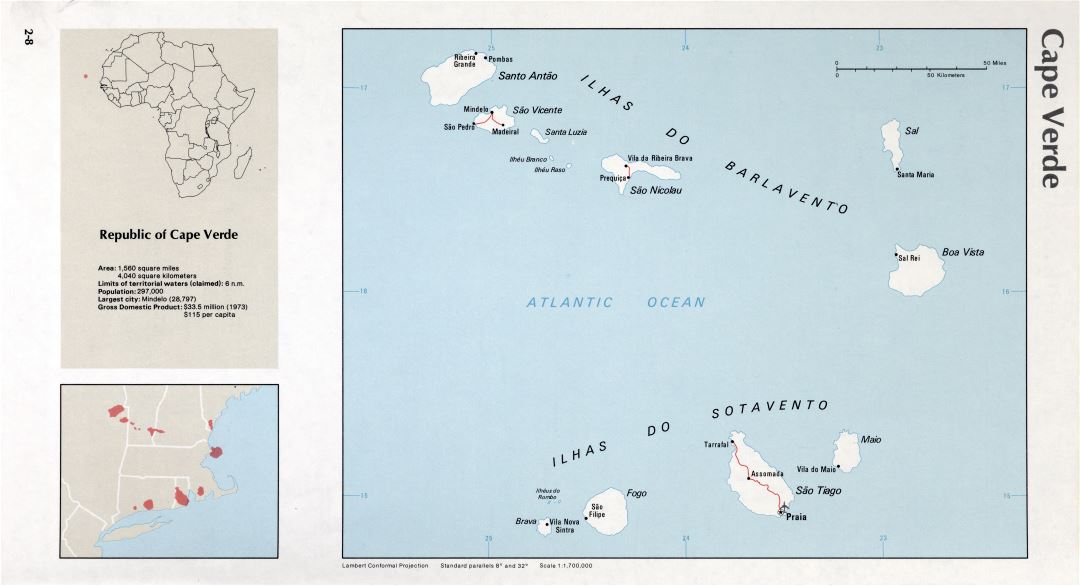 Map of Cape Verde (2-8)