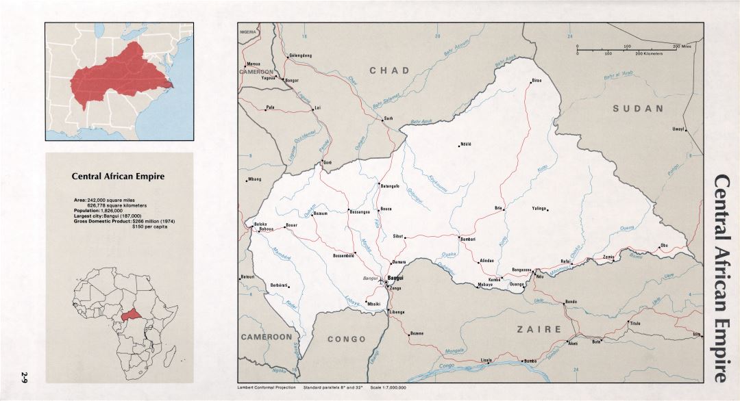 Map of Central African Empire (2-9)