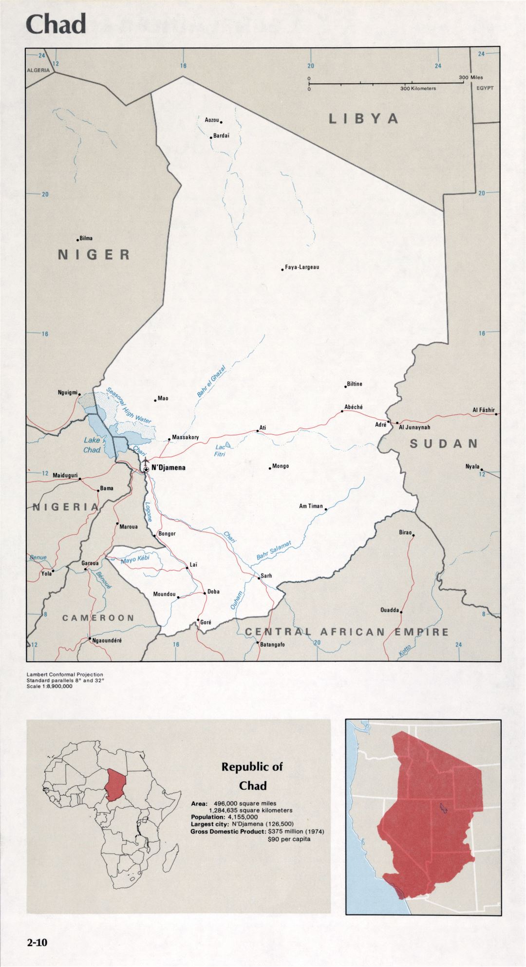 Map of Chad (2-10)