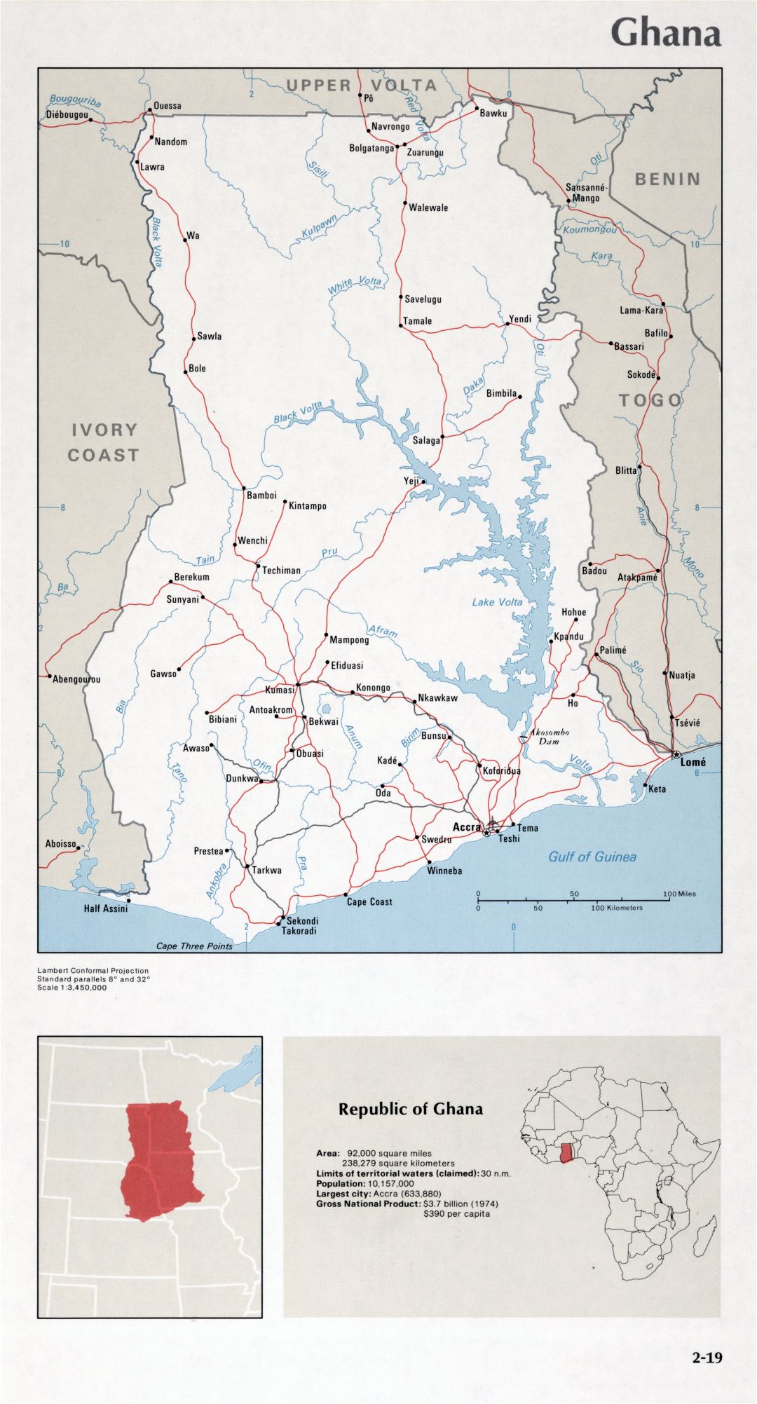 Map of Ghana (2-19)