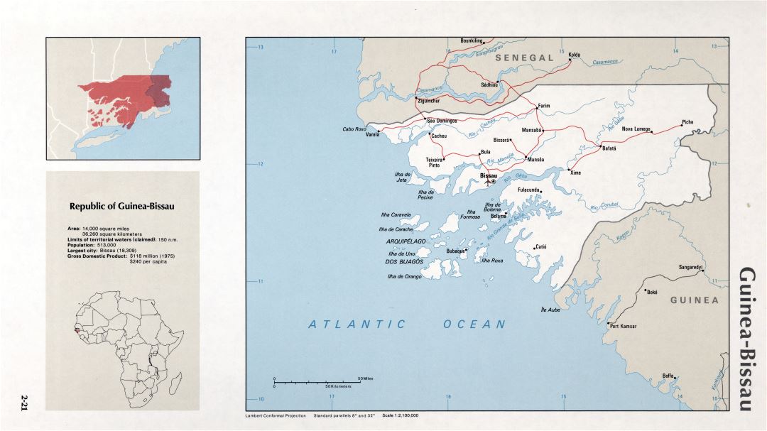 Map of Guinea-Bissau (2-21)