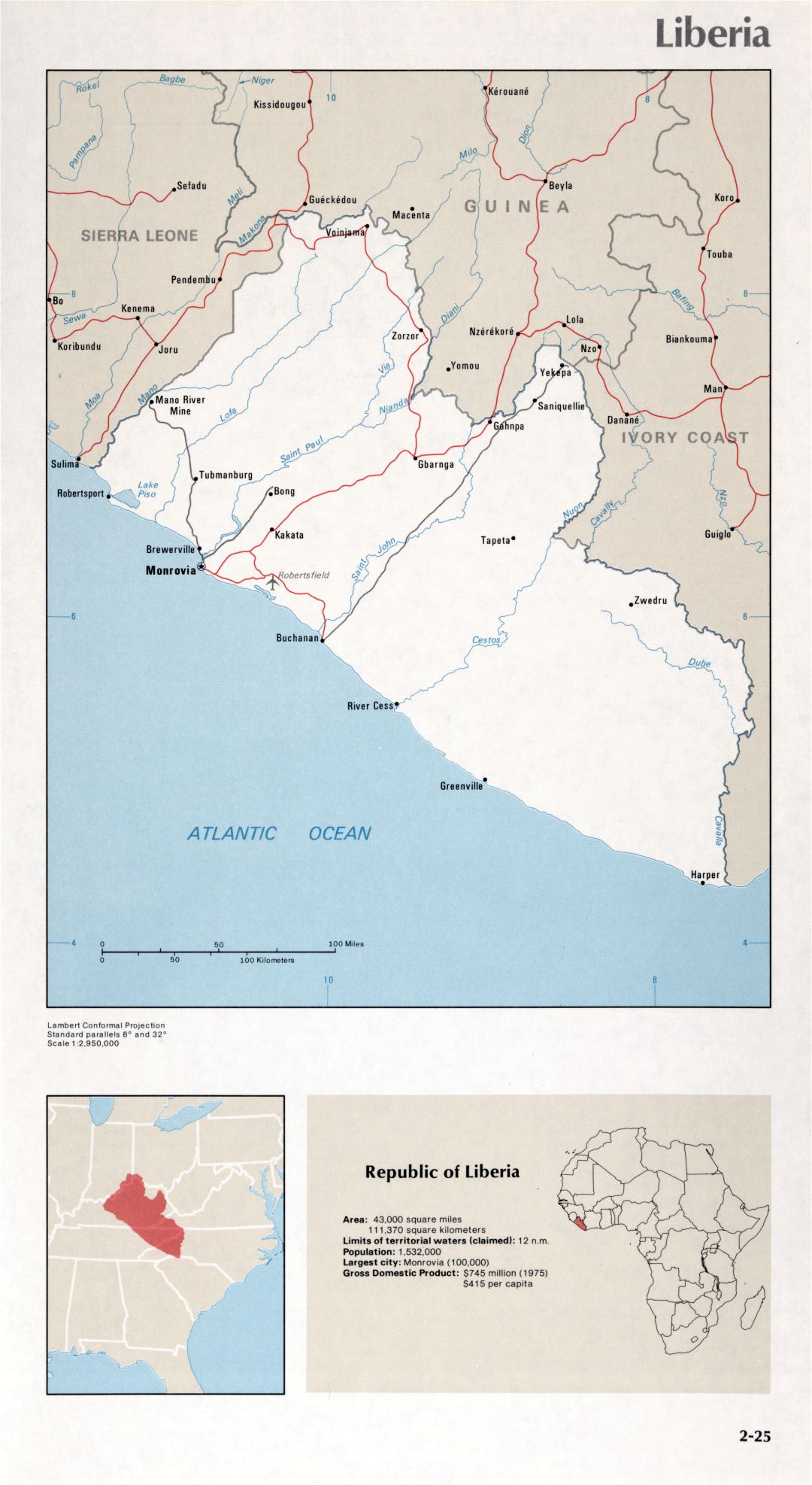 Map of Liberia (2-25)