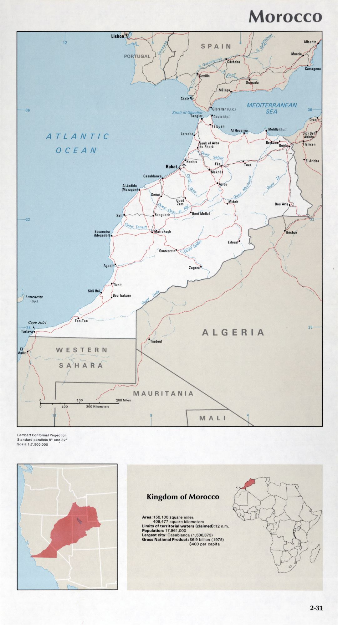 Map of Morocco (2-31)
