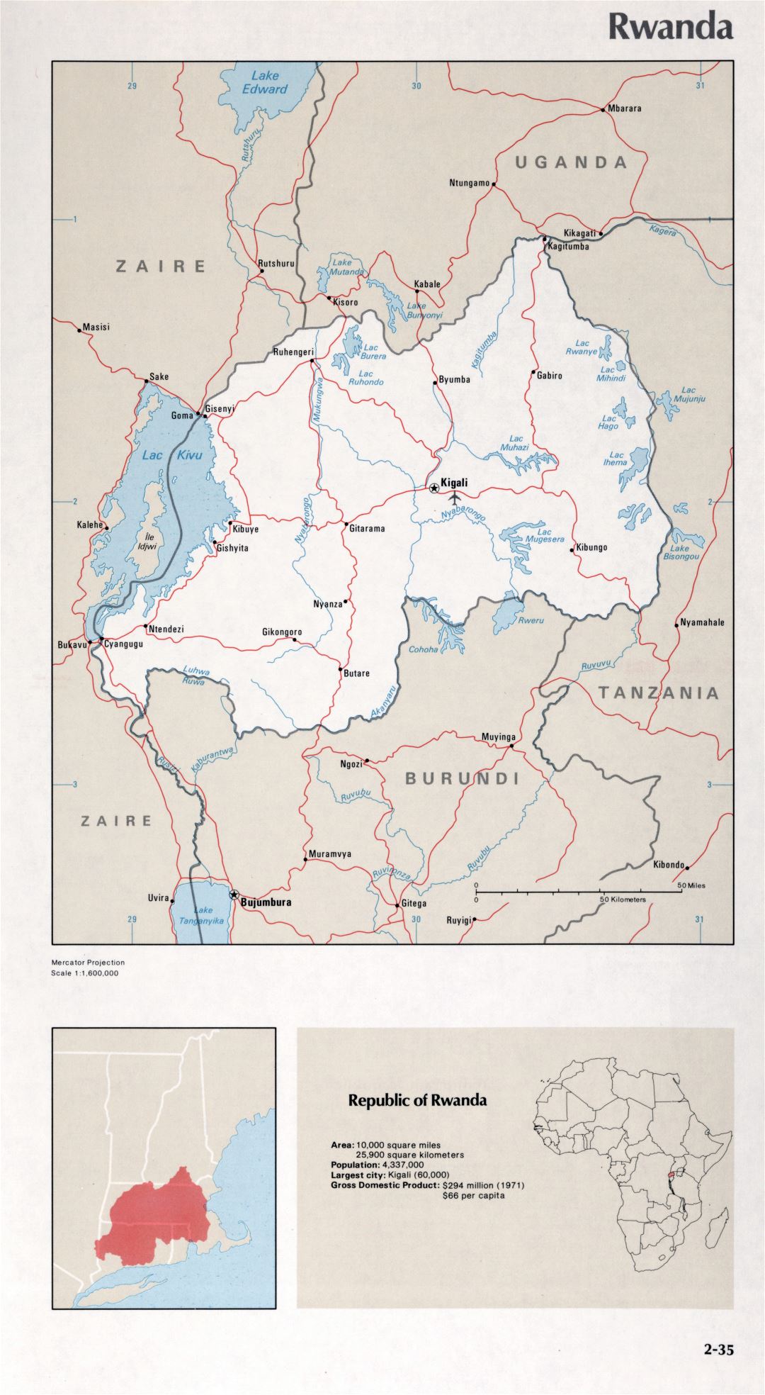 Map of Rwanda (2-35)