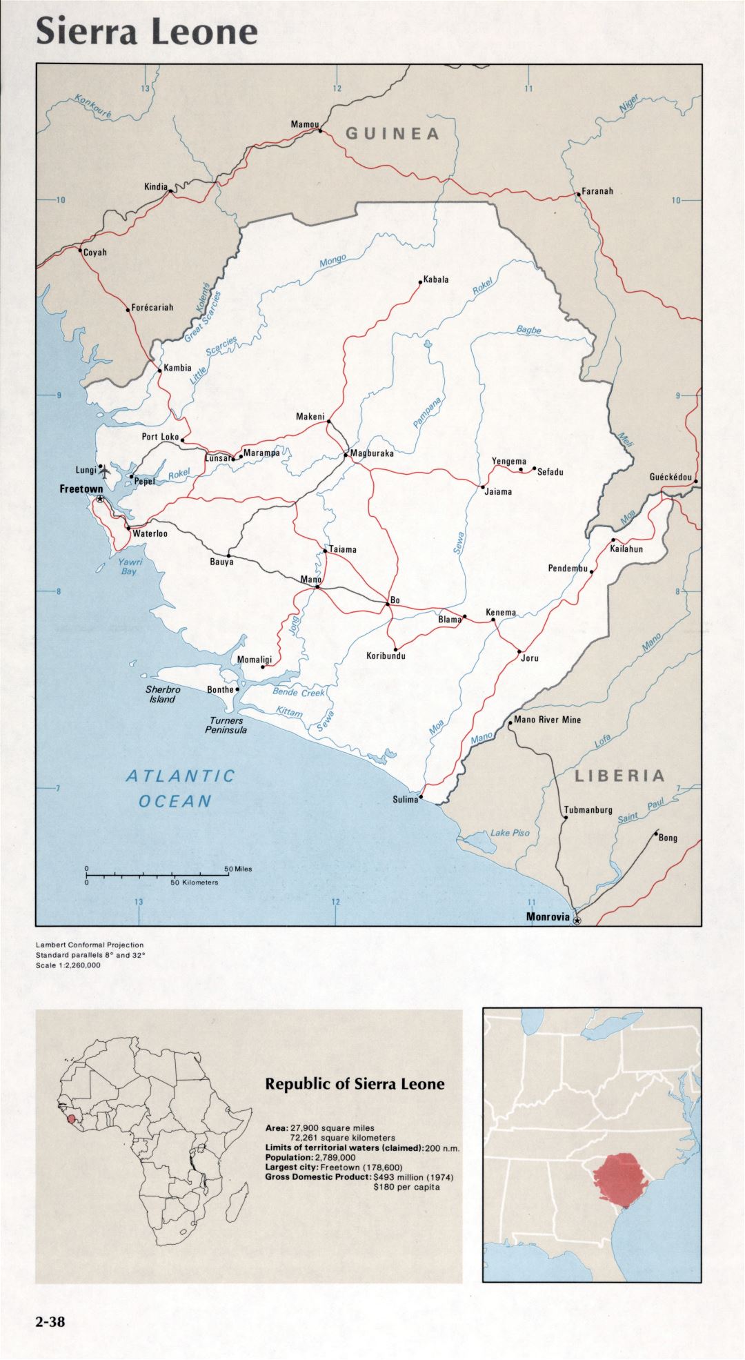 Map of Sierra Leone (2-38)