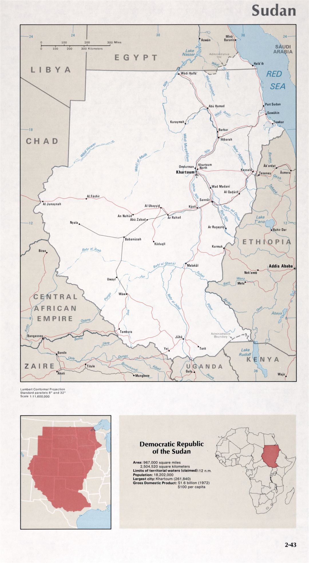 Map of Sudan (2-43)