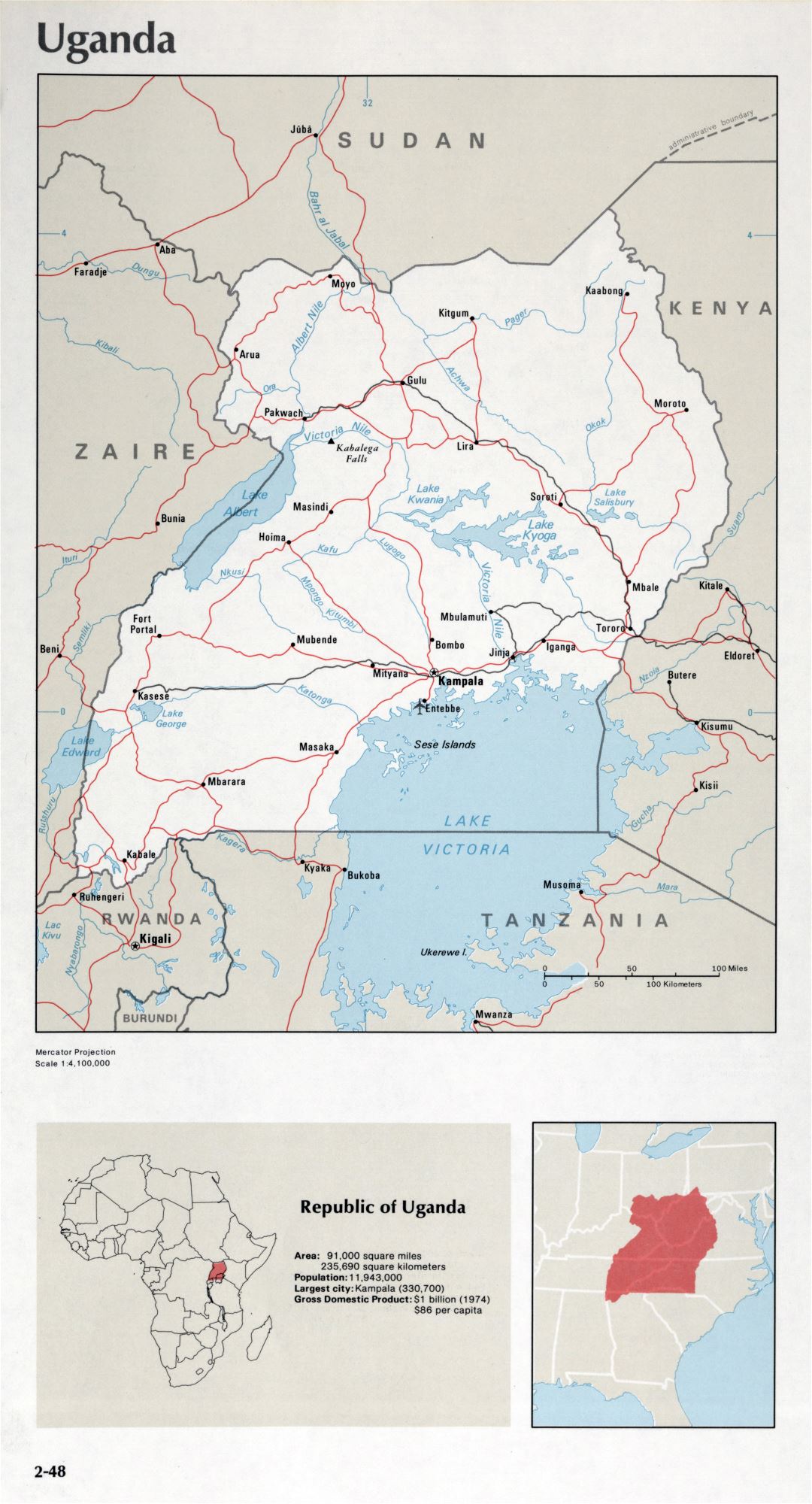 Map of Uganda (2-48)