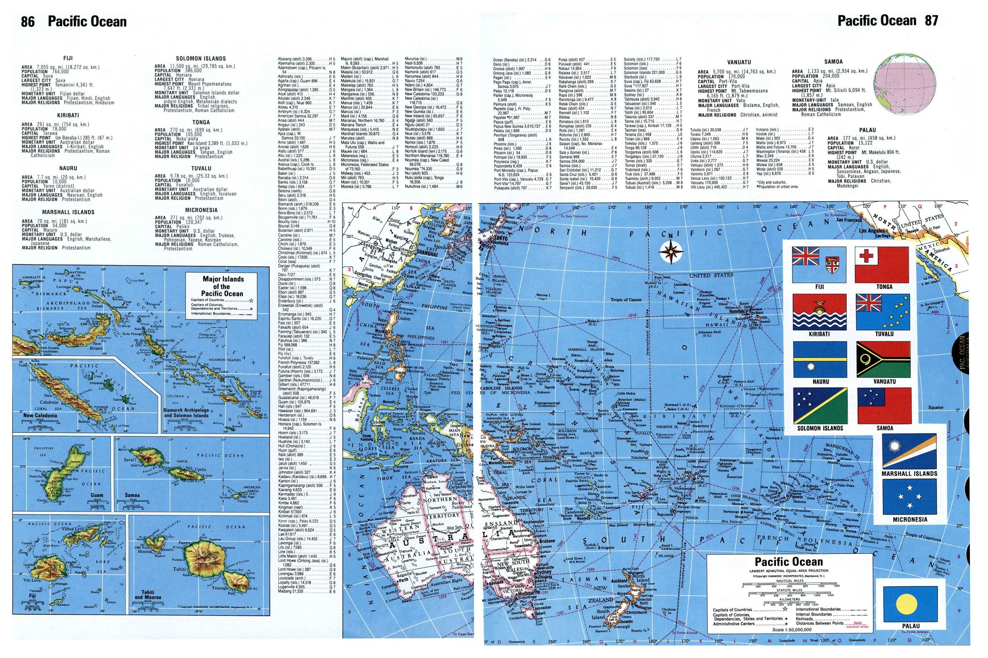 Map Pacific Ocean Islands Map Pacific Ocean Islands