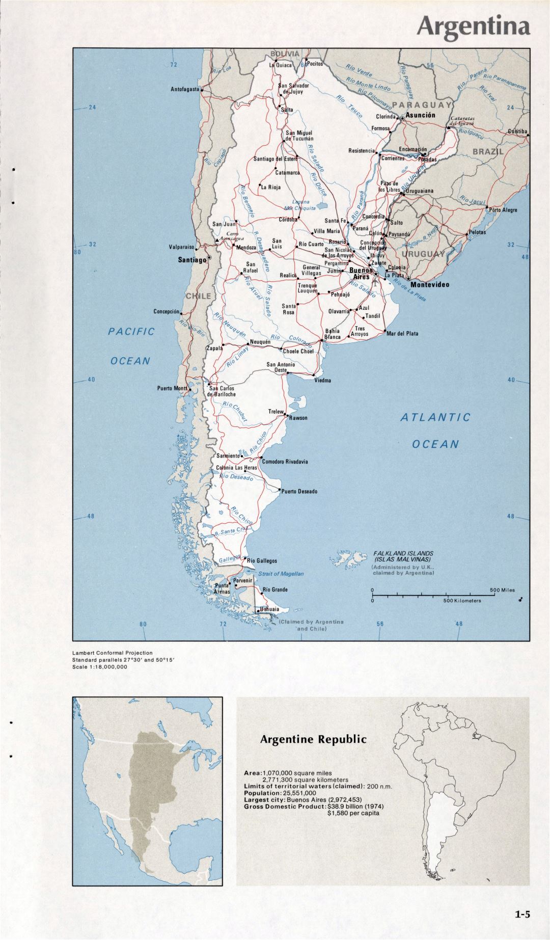 Map of Argentina (1-5)