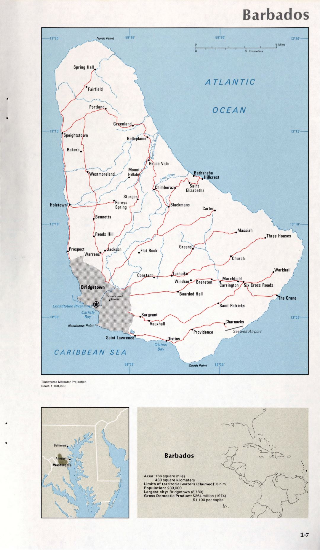 Map of Barbados (1-7)