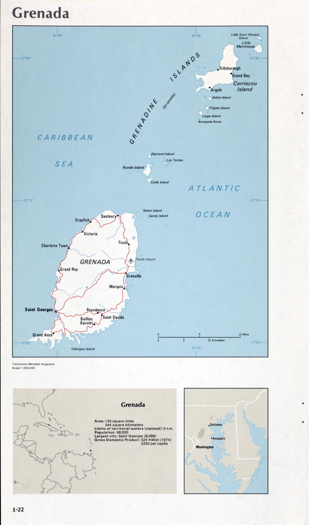Map of Grenada (1-22)